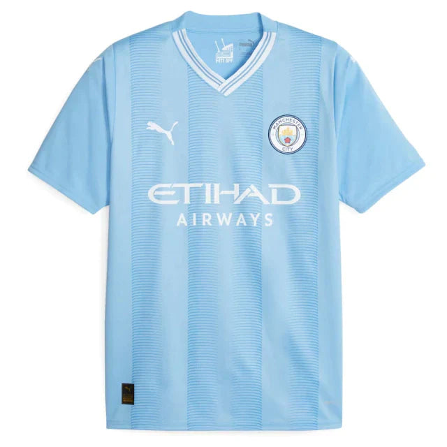 Camisa Manchester City Home 23/24 s/n° Torcedor Masculina - Azul