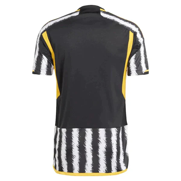 Camisa Juventus Home 23/24 s/n° Torcedor Masculino - Branco e Preto