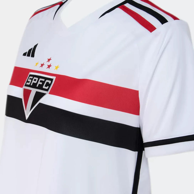 Camisa Feminina São Paulo I 23/24 Adidas - Branco