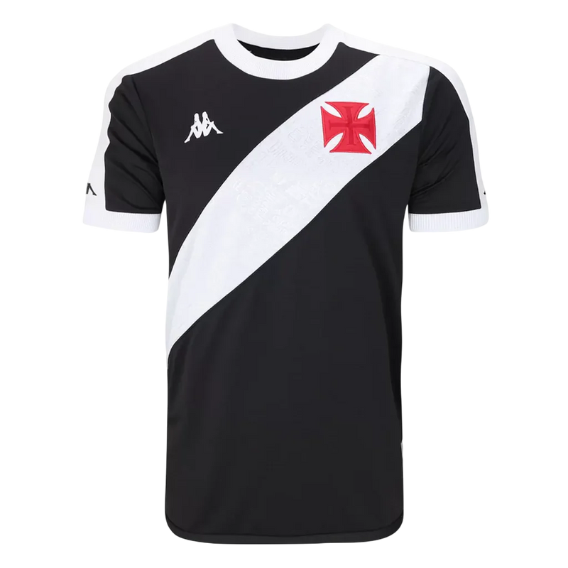 Camisa Vasco Home 24/25 s/n° Torcedor Kappa Masculina - Preta e Branca